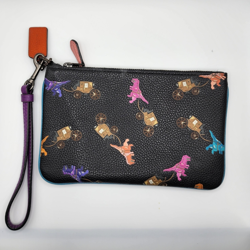 Coach Rexy Dinosaur wristlet EUC